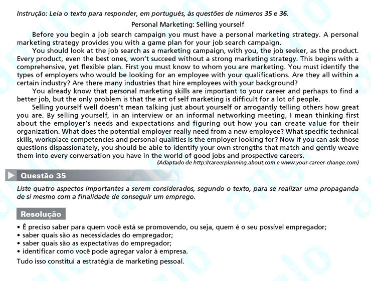 Unesp 2012 – segunda fase: questão 35 – Linguagens e Códigos