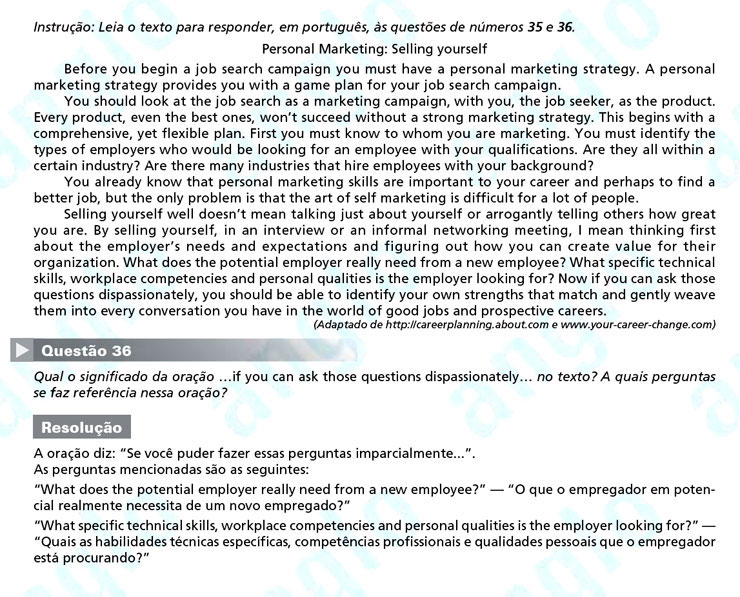 Unesp 2012 – segunda fase: questão 36 – Linguagens e Códigos