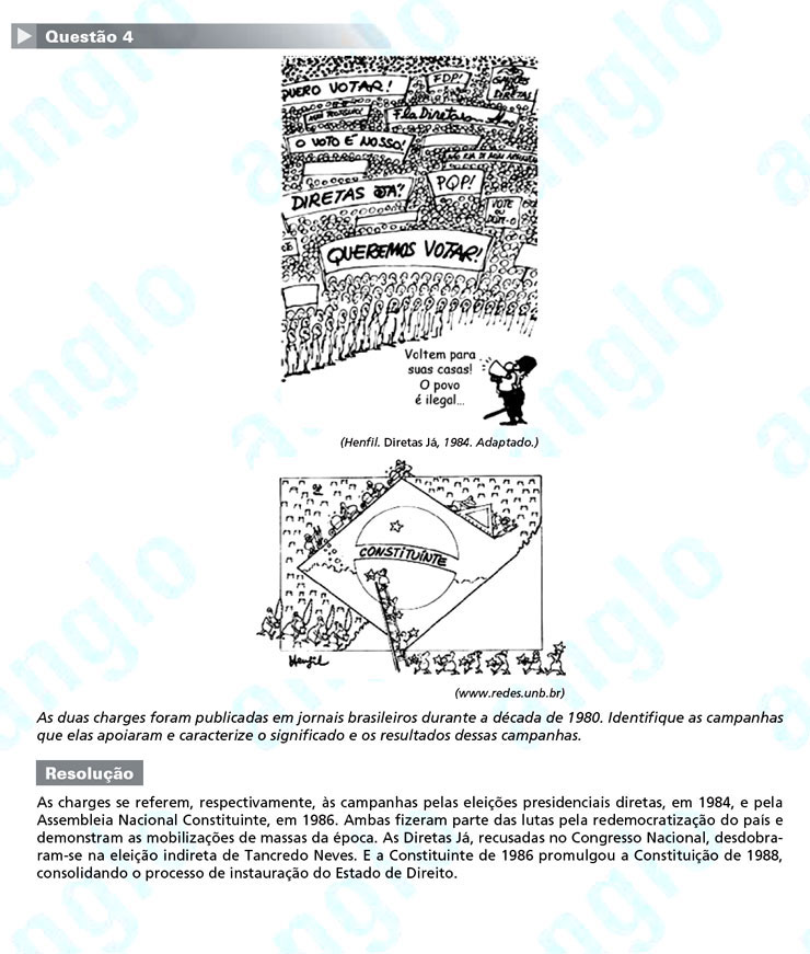 Unesp 2012 – segunda fase: questão 4 – Ciências Humanas