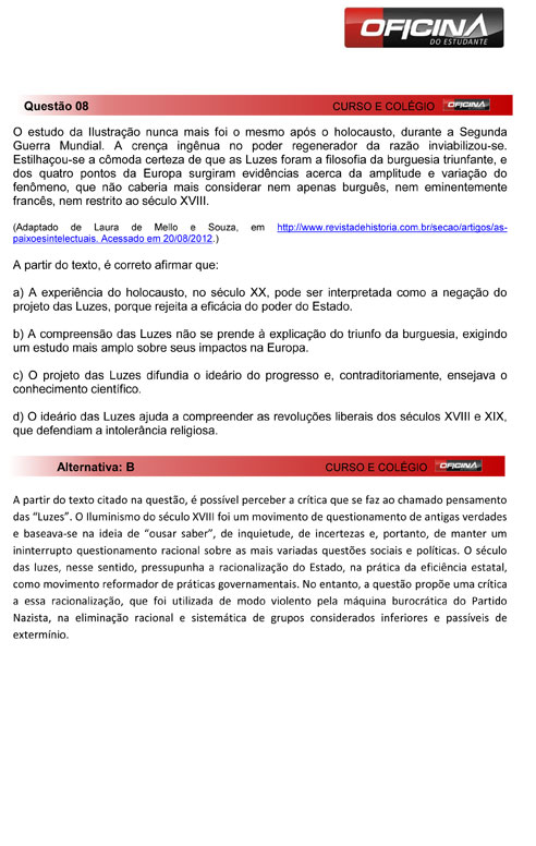 Unicamp 2013: correção da questão 8 da primeira fase do processo seletivo