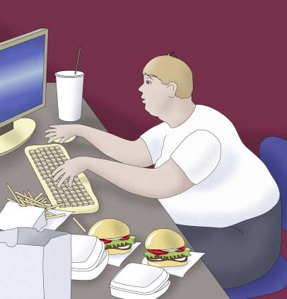 Universitários almoçam na frente do computador, diz pesquisa