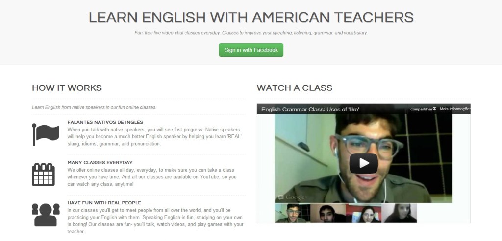 Aprenda inglês com americanos e sem sair de casa