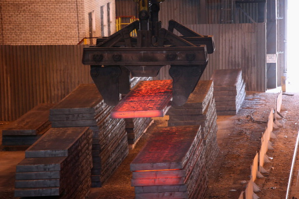 Steel Plant Continues Production Despite Conflict In Eastern Ukraine