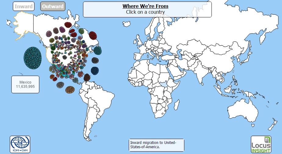Estude as migrações internacionais com este mapa interativo