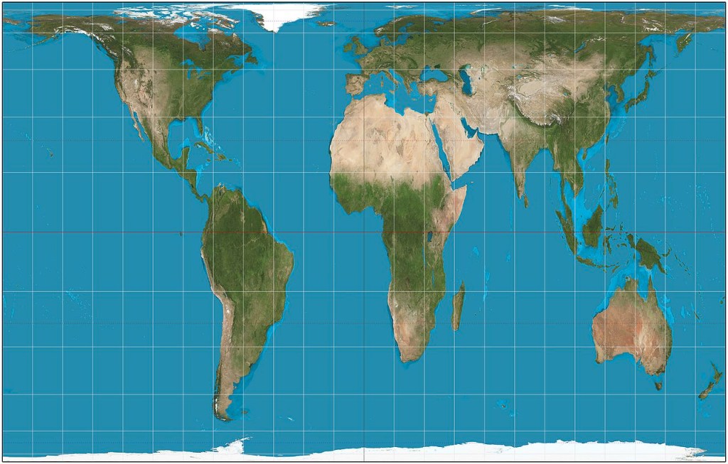 Escolas nos EUA adotam mapa que destaca regiões periféricas