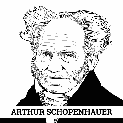 ilustração de Arthur Schopenhauer