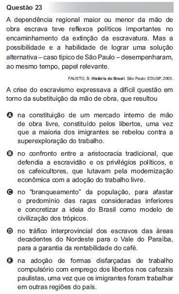 enem 2010 – segunda aplicação – letra b