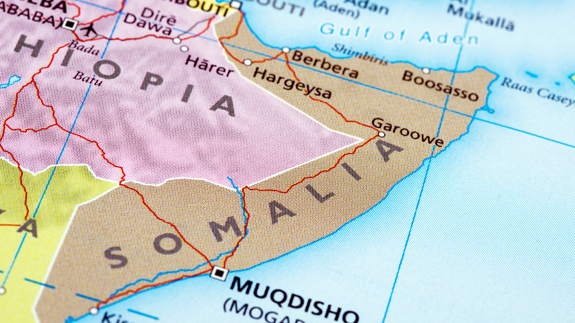 Mapa da Somália