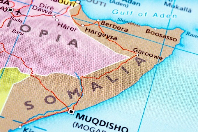 Mapa da Somália