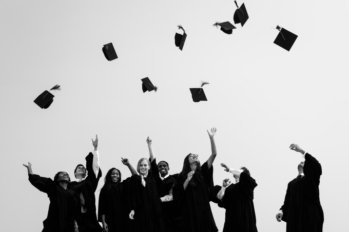 Successful Masters PHD Graduation College Concept