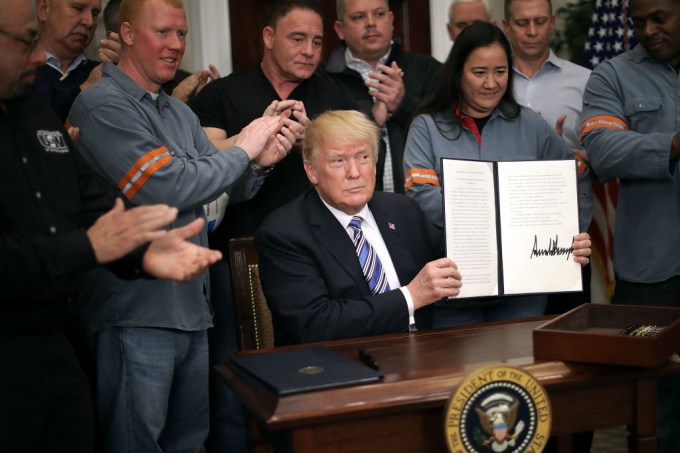 President Trump Signs Section 232 Proclamations On Steel And Aluminum Imports
