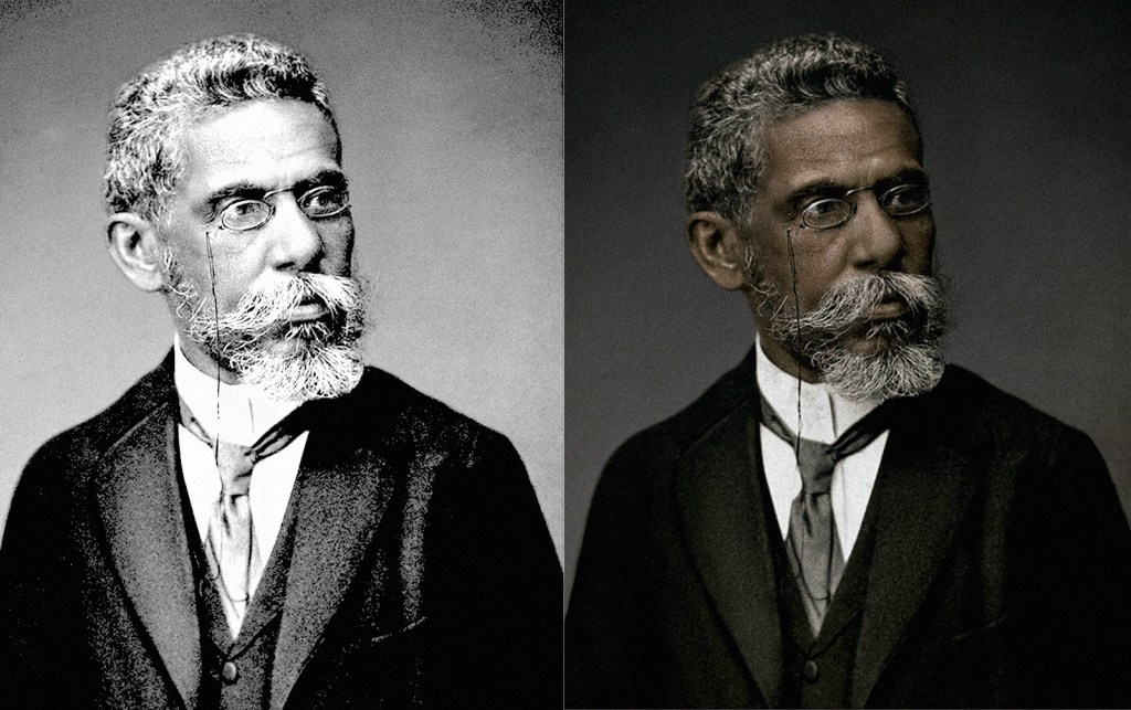 Faculdade colore foto de Machado de Assis para lembrar que ele era negro