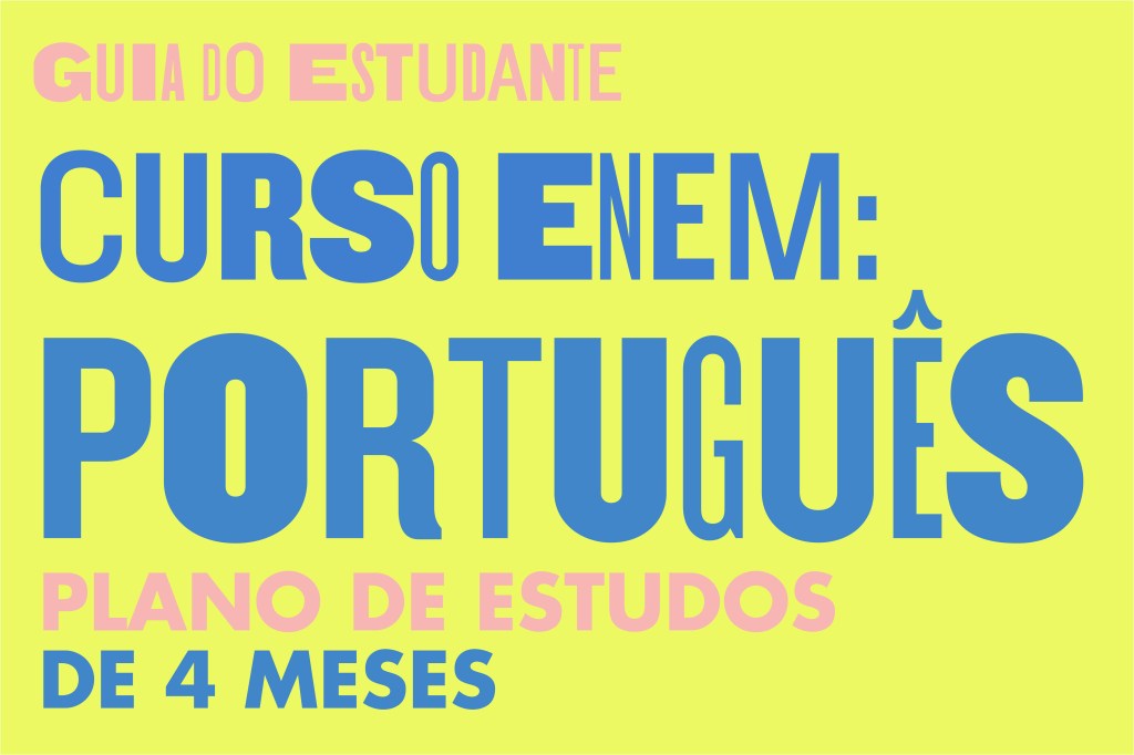 Plano de estudos de Português – 4 meses