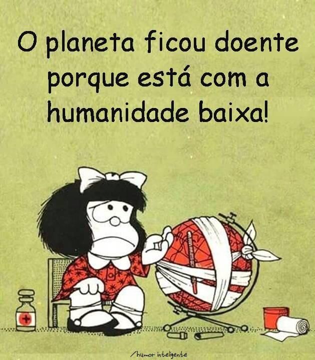 Mafalda mundo doente