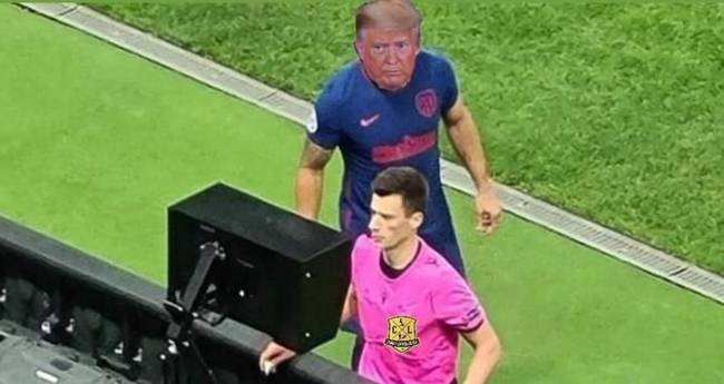 Meme Trump reclama o resultado das eleições americanas no VAR