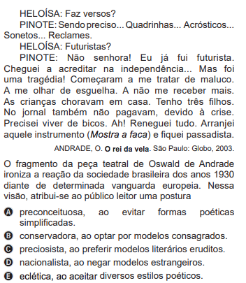 Gramatica para concursos, Provas ENEM Português (Gramática - Literatura)