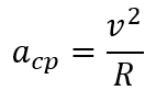 Fórmula da Aceleração Centrípeta