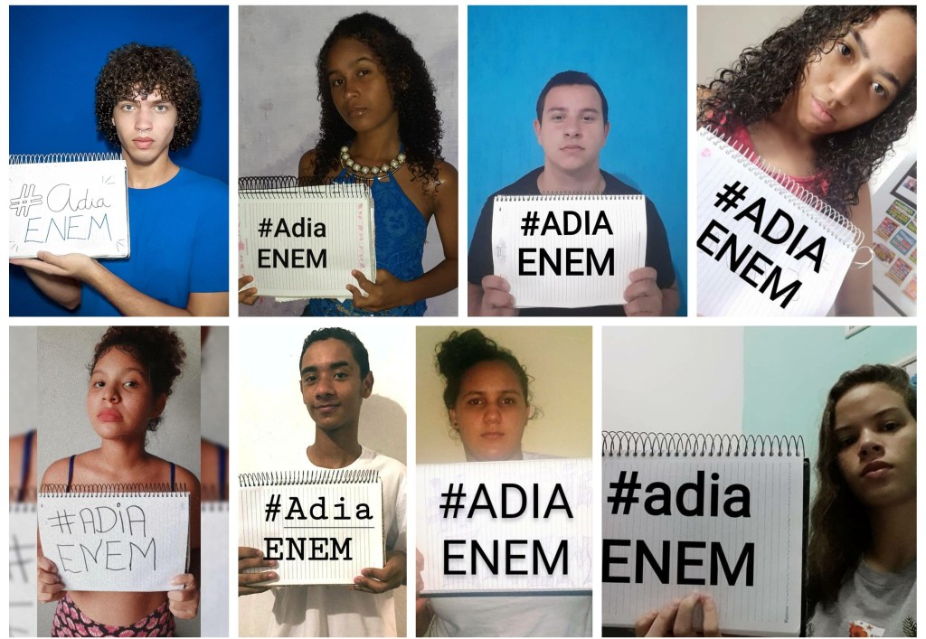 #AdiaEnem: estudantes pedem mudança de data da prova
