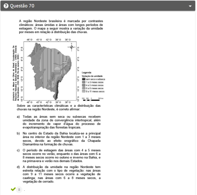 Questão de geografia