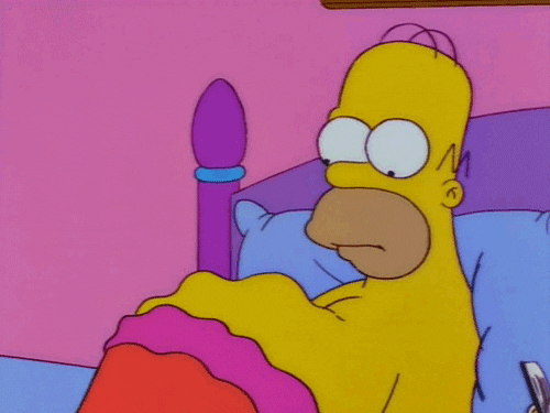 Barriga-roncando-de-fome Personagem Homer Simpson, de