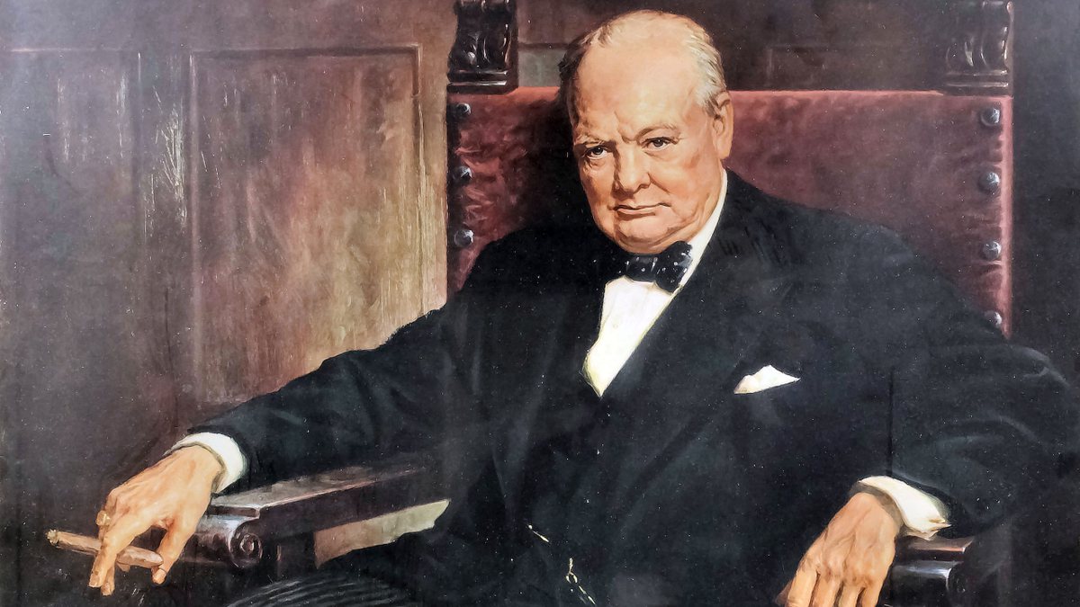 Ex-primeiro-ministro britânico, Winston Churchill