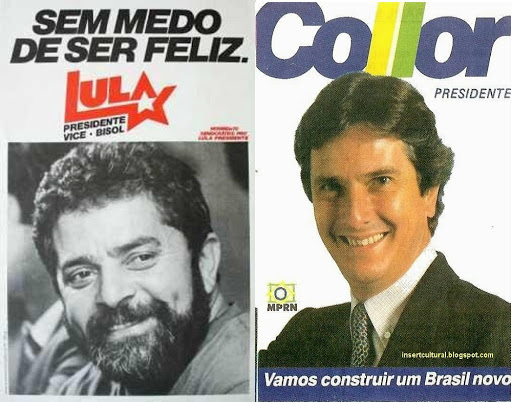 Em 1989, Lula é derrotado por Fernando Collor de Melo na campanha para presidente da República.