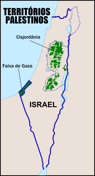 Territórios palestinos hoje: Faixa de Gaza e a Cisjordânia