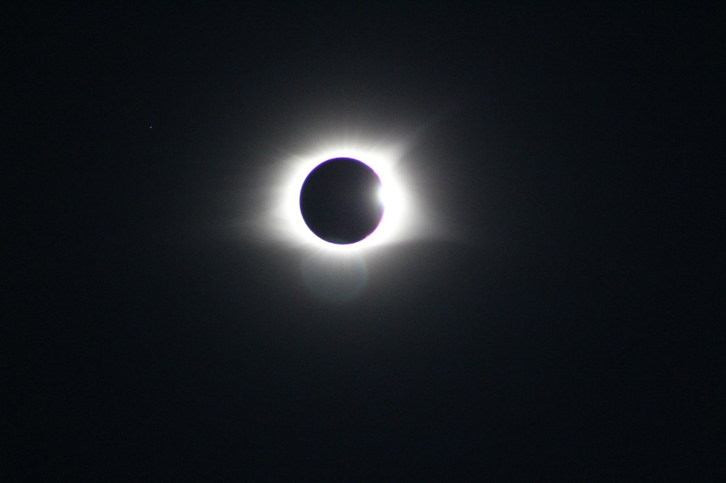 Eclipse solar registrado a partir da Clemson University, EUA, em 2017