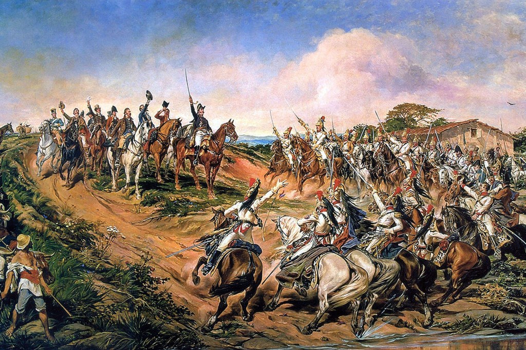 Independência ou Morte, por Pedro Américo, óleo sobre tela, 1888. Exposta no Museu Paulista