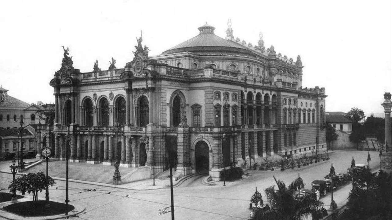 Teatro Municipal de São Paulo, inaugurado em 1911. (Foto: Reprodução/ Wikimedia Commons)