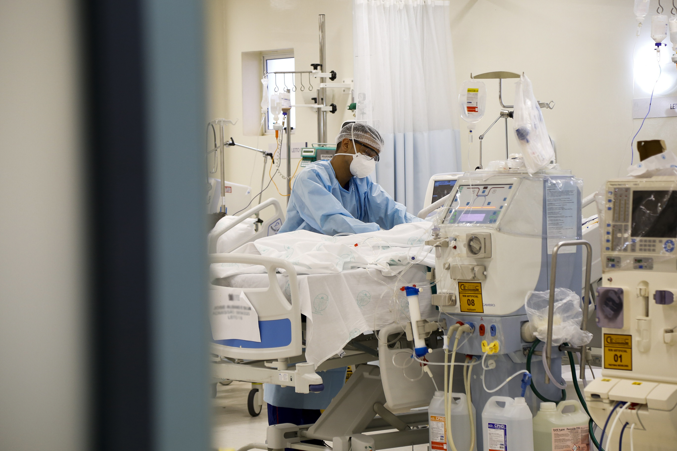 INTERIOR DO HOSPITAL LEONARDO DA VINCI O Brasil registoru diversos casos da variante delta do coronavírus.