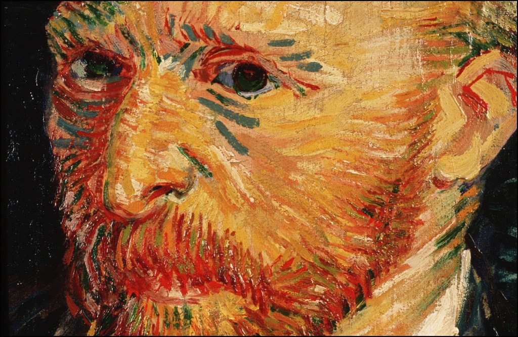 Auto-retrato pintado por Van Gogh em Paris, fevereiro de 1990