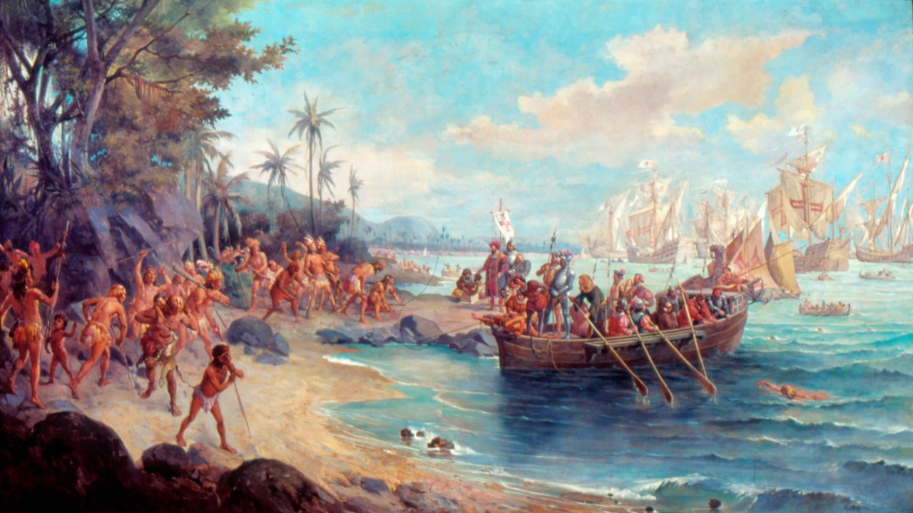 Desembarque de Pedro Alvares Cabral em Porto Seguro em 1500, Oscar Pereira da Silva
