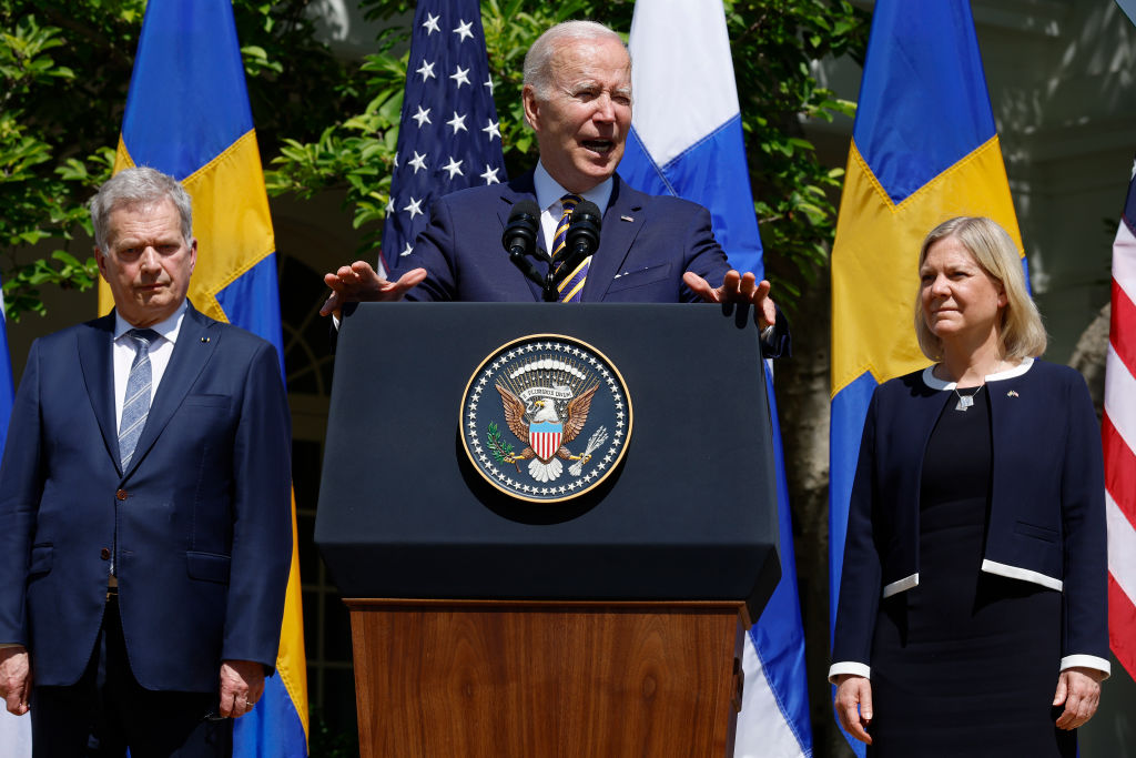Presidente dos Estados Unidos, Joe Biden, discursando em evento na Casa Branca