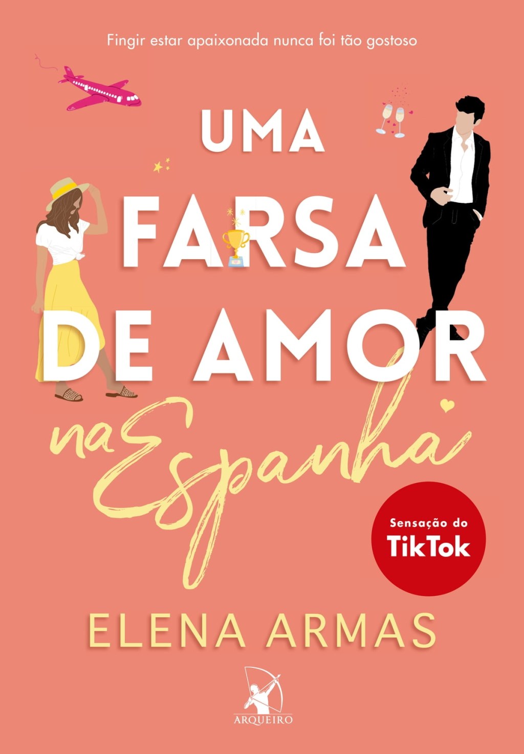 Capa do livro 'Uma farsa de amor', de Elena Armas