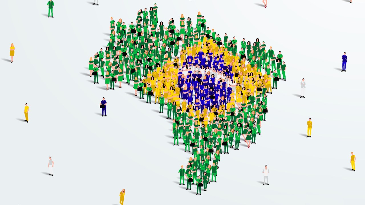 censo, população brasileira; mapa brasil