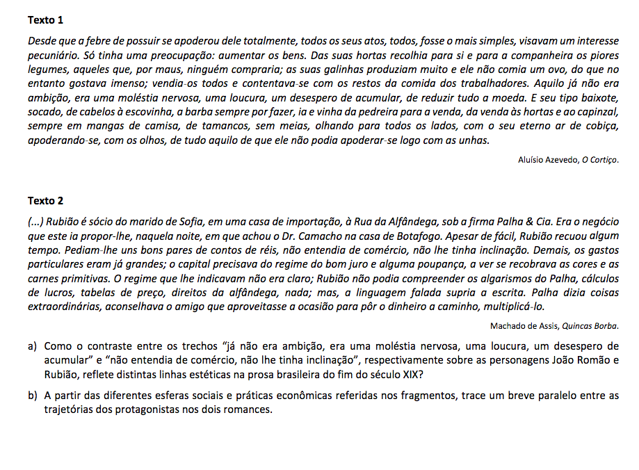 Fuvest 2020 – Literatura Questão da Fuvest 2020