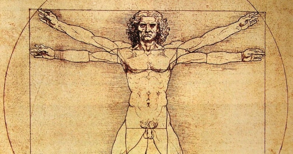 "Homem Vitruviano", de Leonardo da Vinci