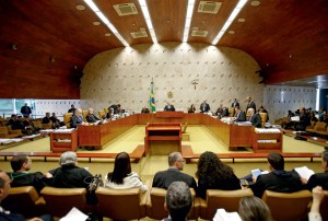Plenário do Supremo Tribunal Federal, órgão máximo do Poder Judiciário no Brasil