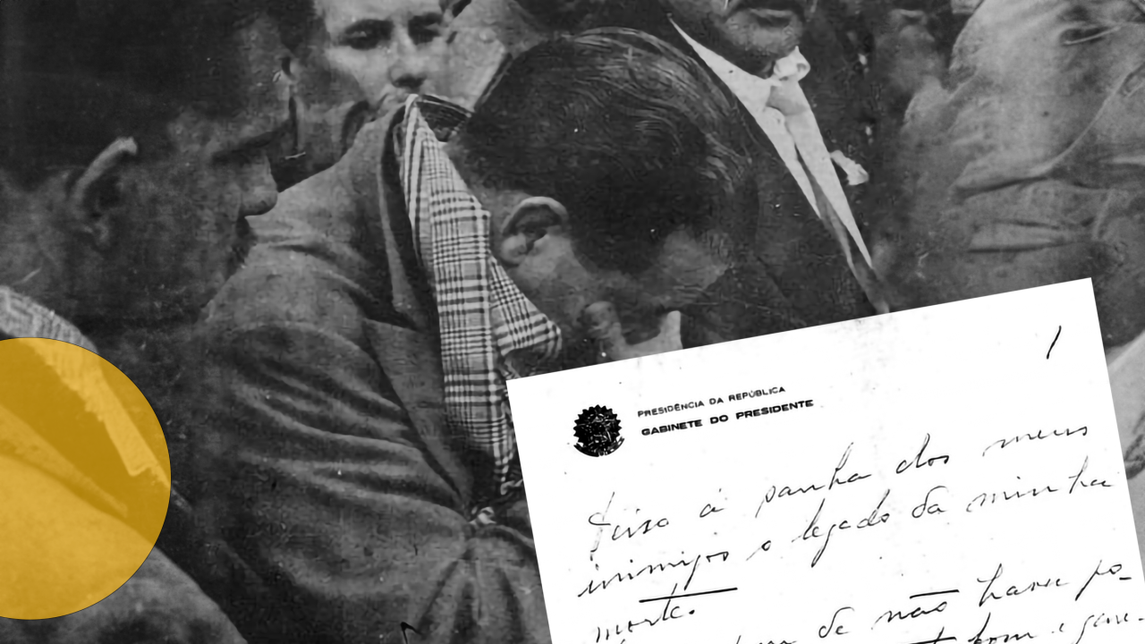 Durante o velório de Vargas, uma fotografia capturou o momento em que João Goulart segurava um papel misterioso. Logo surgiram rumores de que poderia ser uma versão da carta deixada por Vargas exclusivamente para Jango.