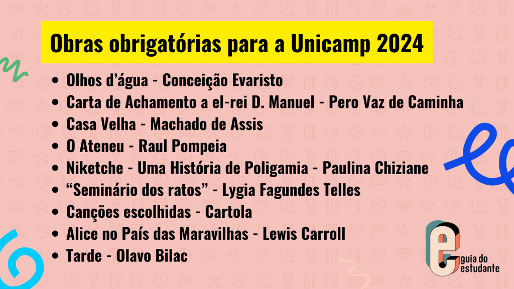 Unicamp 2024: veja lista de obras obrigatórias com resumos e análises