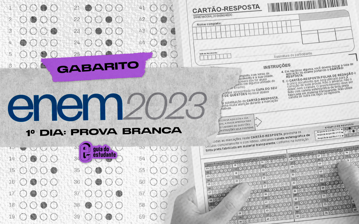 Gabarito Enem 2023 Prova Branca: Correção Extraoficial Do Primeiro Dia ...