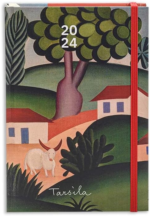 agenda-6 AGENDA 2024 TECA TARSILA DO AMARAL SEMANAL MINI PAISAGEM COM TOURO