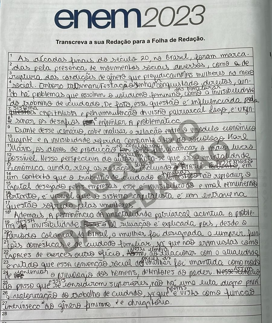 Aluna Nota Mil Na Redação Do Enem Sen... | Guia Do Estudante