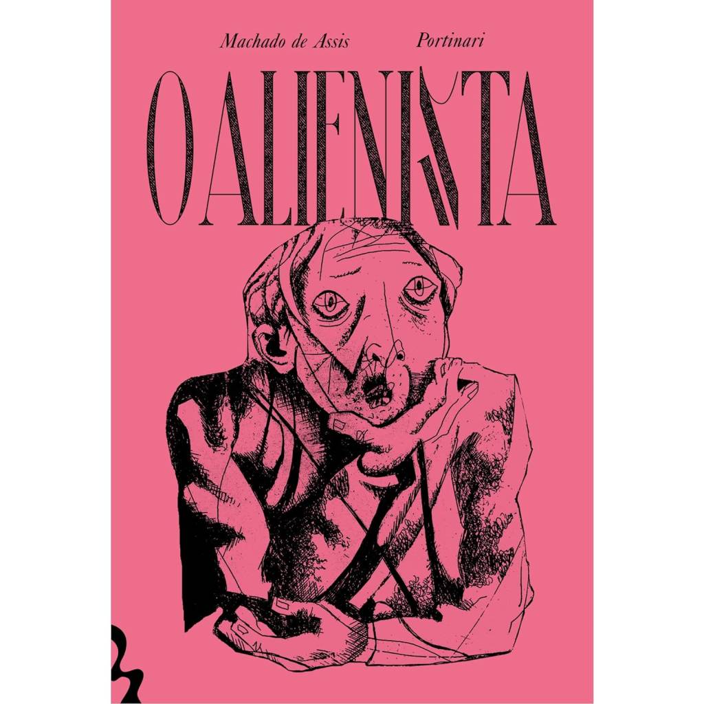 capa do livro o alienista de machado de assis pela Editora Antofágica