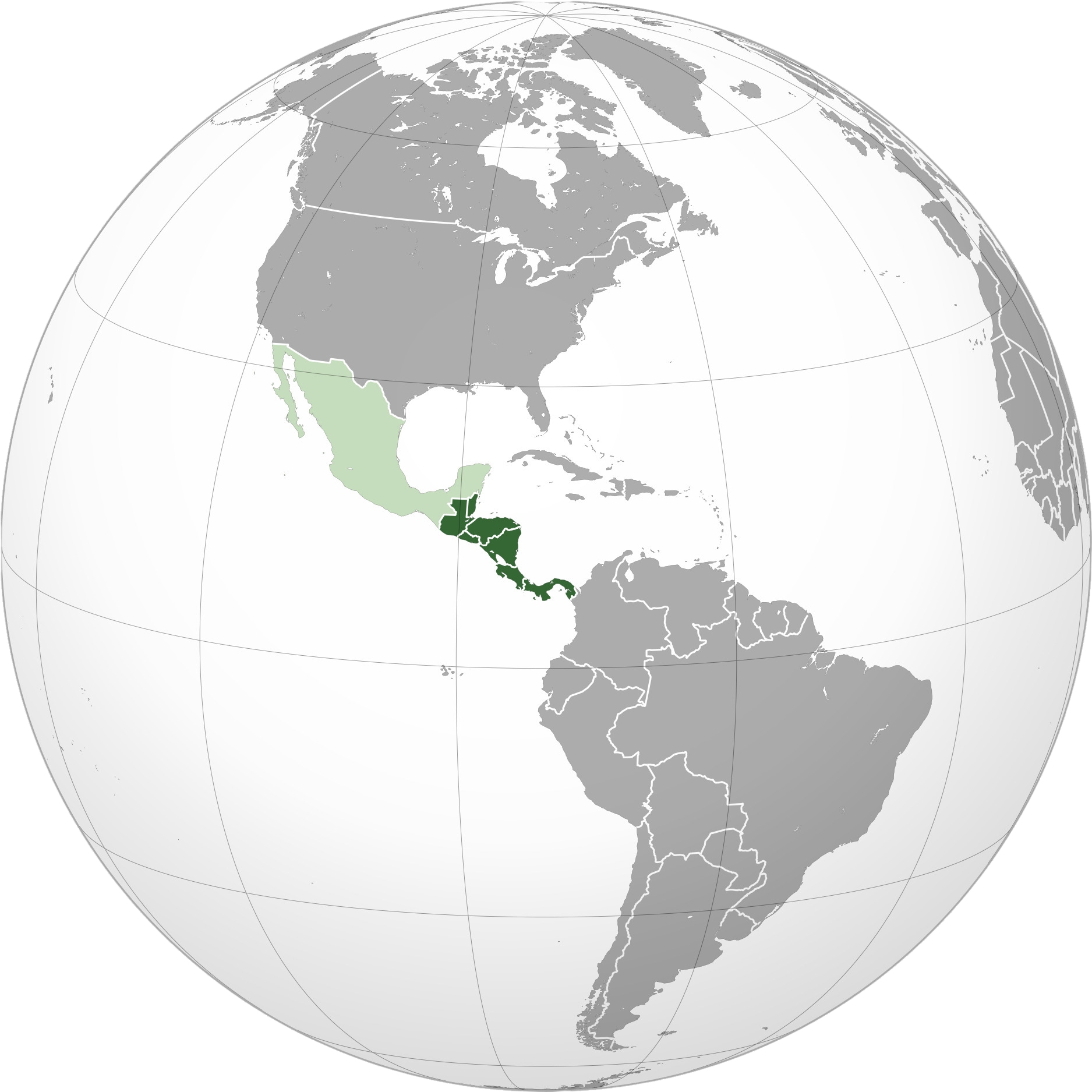 mapa da América Central