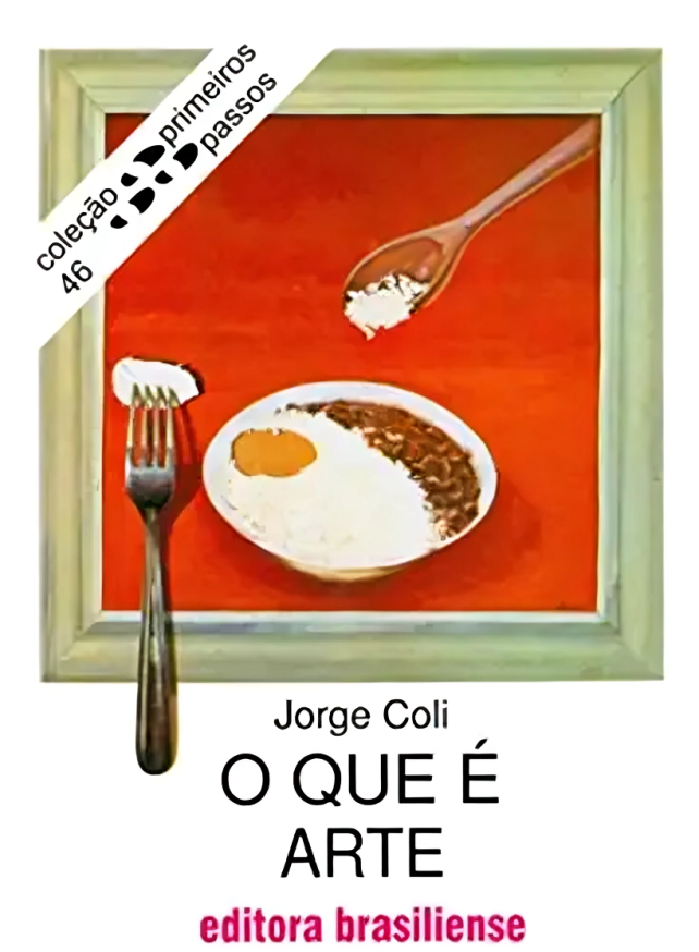 Capa do livro "O que É Arte" de Jorge Coli