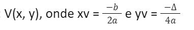 formula coordenada do vértice