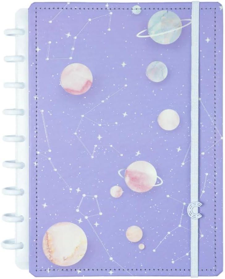 Caderno Inteligente Médio Purple Galaxy