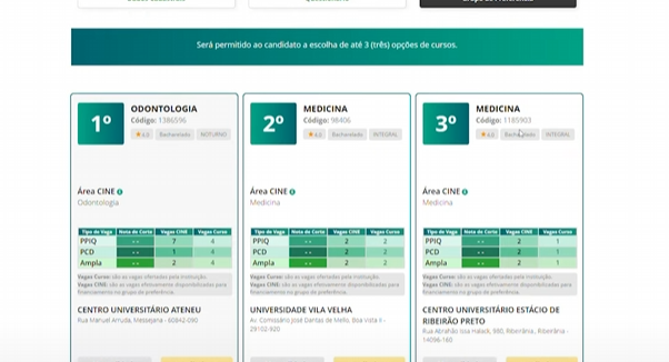 passo-a-passo-fies-6 Tela do site do Portal de Acesso Único ao Ensino Superior